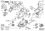Bosch 3 600 HB9 605 Advancedrotak 36-660 Lawnmower 36 V / Eu Spare Parts